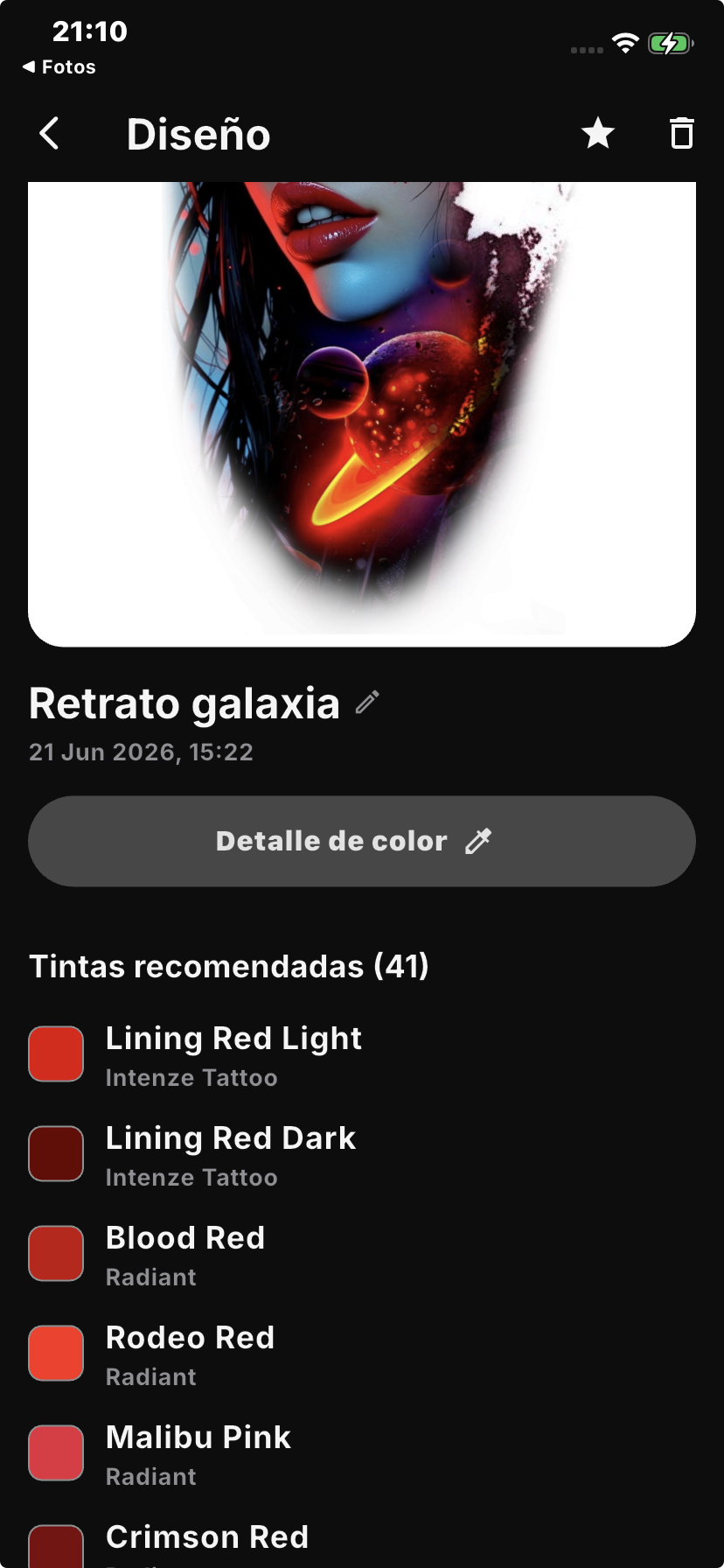 Inkprep app screen